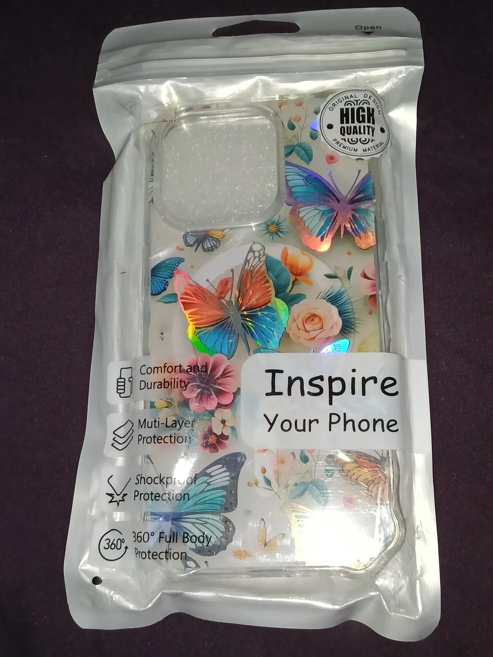 Butterfly Floral Clear Iphone 16 Pro Phone Case - Butterflies